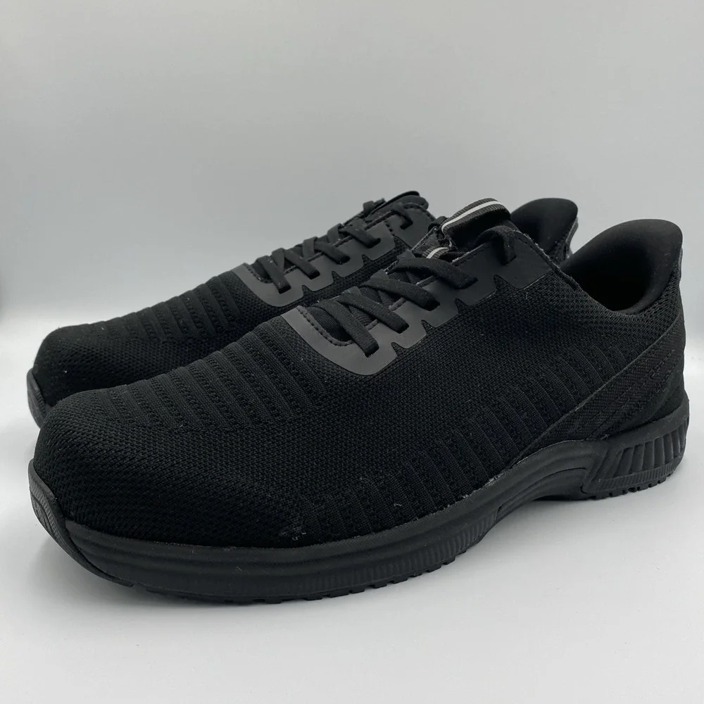 Orthofeet Yari Hands Free Sneaker Mens Sz 13 4E X-Wide Black Walking Shoes 20016